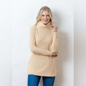Dudley Stephens Cobble Hill Turtleneck in Natural Blush